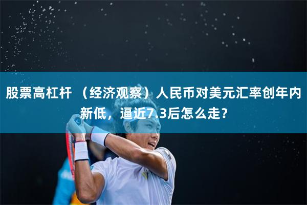 股票高杠杆 （经济观察）人民币对美元汇率创年内新低，逼近7.3后怎么走？