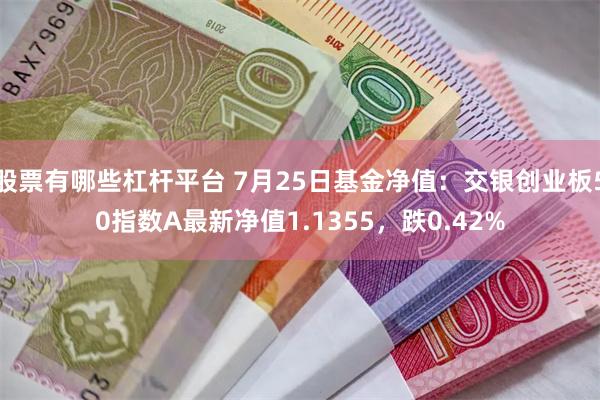 股票有哪些杠杆平台 7月25日基金净值：交银创业板50指数A最新净值1.1355，跌0.42%