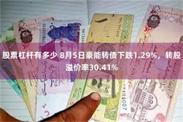 股票杠杆有多少 8月5日豪能转债下跌1.29%，转股溢价率30.41%